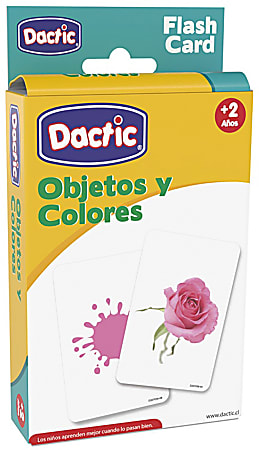 Dactic Colors And Shapes Flashcards, 5" x 13/16", All Ages, Set Of 56 Flashcards