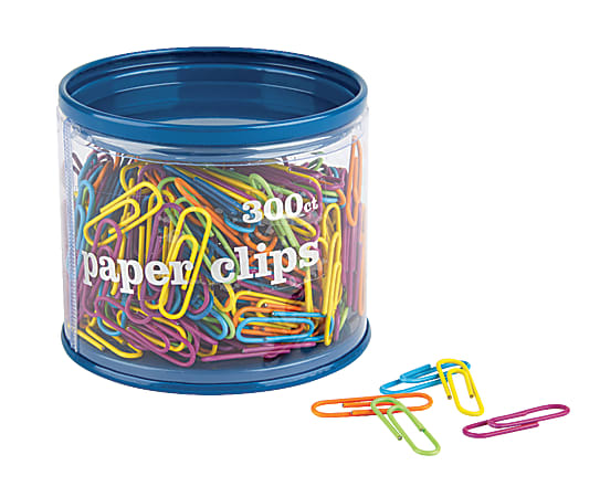 Office Depot® Brand Fashion Paper Clips, Assorted Colors, Pack Of 300