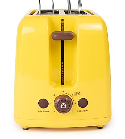 Nostalgia 2 Slot Hot Dog and Bun Toaster, Retro Red & GCT2 Deluxe Grilled  Cheese Sandwich Toaster with Extra Wide Slots, Yellow