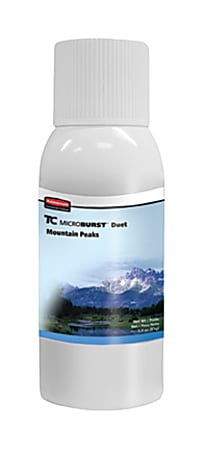 Rubbermaid® Microburst 3000 LumeCel Dispenser Refills, 2 Oz, Mountain Peaks Scent, Pack Of 12 Refills
