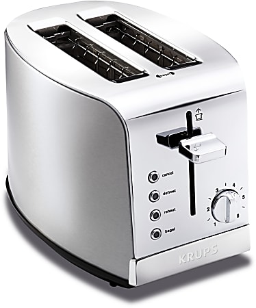 Krups 4 Slice Toaster Silver - Office Depot