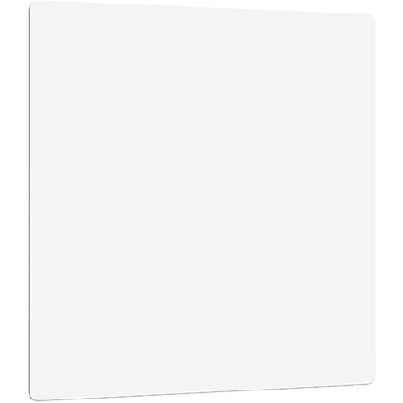 Lorell DIY Frameless Magnetic Glass Board - 36" (3 ft) Width x 36" (3 ft) Height - White Glass Surface - Aluminum Frame - Rectangle - Magnetic - 1 Each