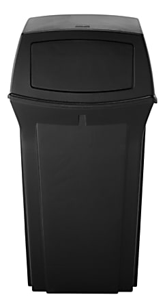Rubbermaid Commercial Ranger 45-gal 2-door Container - 45 gal Capacity - Durable, Hinged Door - 41" Height x 21.5" Width x 21.5" Depth - Black - 1