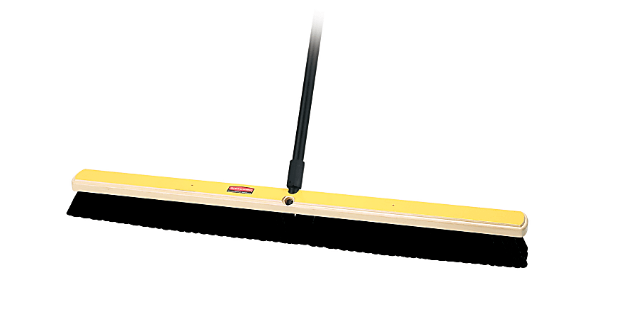 Rubbermaid Brooms &amp; Sweepers - Tampico Bristle - 36" Overall Length - Black - 2 / Pack