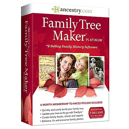 Ancestry.com Family Tree Maker Platinum, Traditional Disc