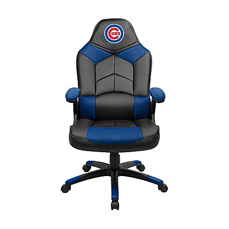 Imperial MLB Faux Leather Oversized Computer Gaming Chair, Chicago Cubs