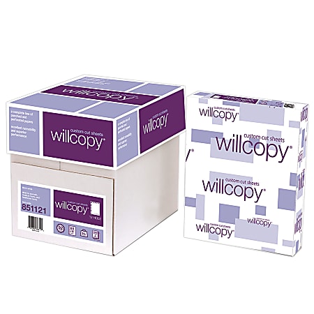 Willcopy® Preperforated Paper, Perfed At 5 1/2", 20 Lb, 500 Sheets Per Ream, Case Of 5 Reams