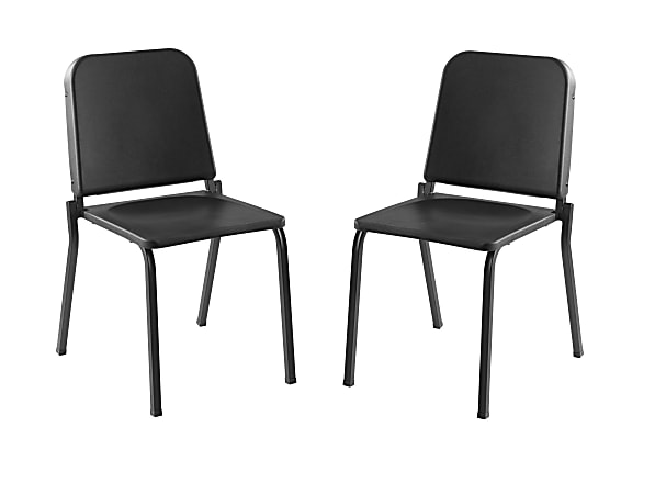 National Public Seating Melody Stackable Music Chairs, Black,