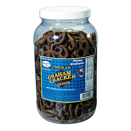 Benzel's Penny Grahams® Chocolate Graham Twists, 26 Oz. Jar