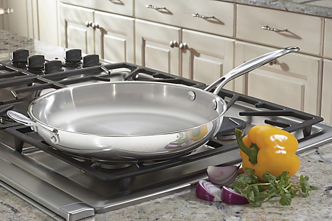 Cuisinart 722 30H Chefs Classic 12 Open Skillet Silver - Office Depot