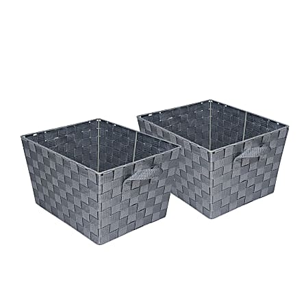 OIC Plastic Supply Baskets Small Size 2 38 x 10 16 x 6 18