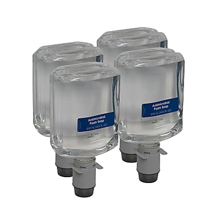 Pacific Blue Ultra&reg; Antimicrobial Foam Hand Soap Refills for Manual Dispensers, Dye &amp; Fragrance Free, 1200mL per Bottle, Case of 4 Bottles (4800 mL)