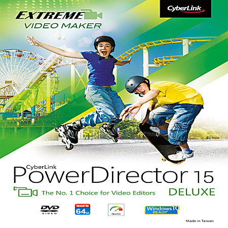 CyberLink PowerDirector 15 Deluxe For Windows, Download Version