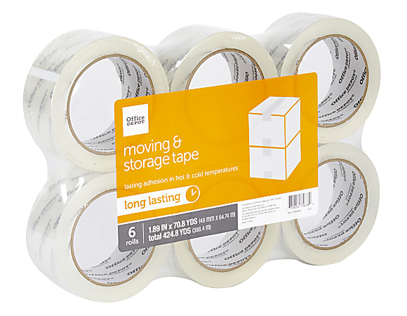 Office Depot Brand Moving Shipping Tape With Dispenser 1.89 x 30 Yd. Clear  - Office Depot