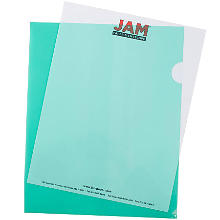JAM Paper® Plastic Sleeves, 9" x 11 1/2",