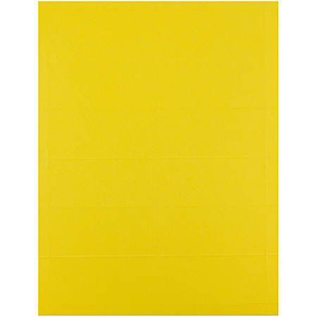 JAM Paper Printable Foldover Place Cards 3 34 x 1 34 Yellow Pack Of 12 -  Office Depot