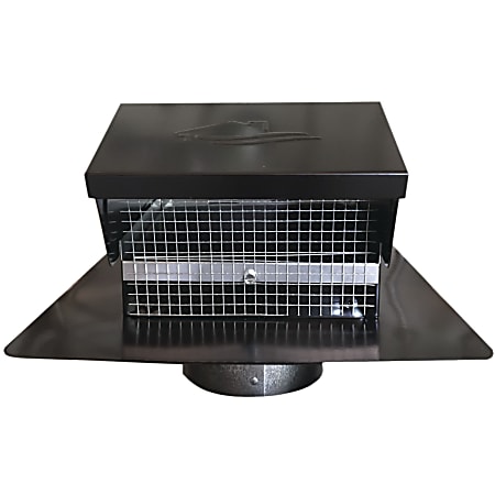 Builder's Best GRV Black Galvanized Roof Vent - For Dryer, Bathroom, Kitchen, 012635