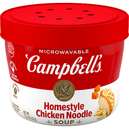 Campbell's R&W Homestyle Chicken Noodle Bowls, 15.4 Oz, Case Of 8 Bowls