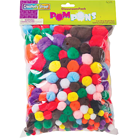 Creativity Street Pom Pons Class Pack - Classroom - Recommended For 3 Year - 300 / Pack - Assorted Creativity Street Pom Pons Class Pack - Classroom - Recommended For 3 Year - 300 / Pack - Assorted
