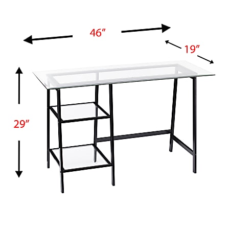 Black sawhorse desk cheap