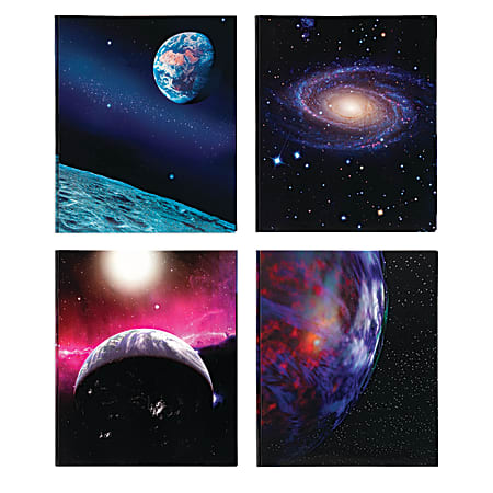 Office Depot® Brand 2-Pocket Portfolio With Prongs, Solar System