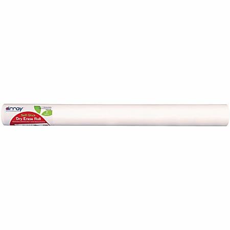 GoWrite!™ Self Stick Non-Magnetic Dry-Erase Whiteboard Roll, 24" x 20', White