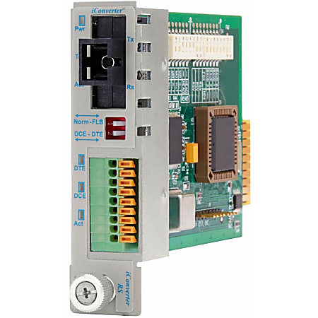 iConverter RS-232 Serial Single-Fiber Media Converter Terminal SC Single-Mode BiDi 20km Module - 1 x RS-232, 1 x SC Single-Mode Single-Fiber (1310/1550), Internal Module, Lifetime Warranty