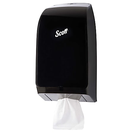 Scott Hygienic Bathroom Tissue Dispenser Black 1 - Office Depot