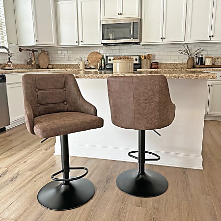Breakfast bar stools adjustable height best sale