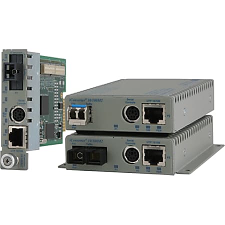 Omnitron Systems iConverter 10/100M2 UTP to Fiber Media Converter and Network Interface Device - 1xRJ45  - 8911N1