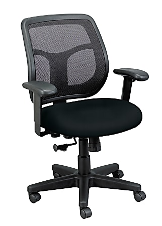 WorkPro® Apollo MT9400 Ergonomic Low-Back Task Chair With Antimicrobial Vinyl, Black