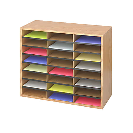 Safco Laminte Literature Organizer - 24 Compartment(s) - Compartment Size : 2.50"x9"x11.75" - 23.50"x29"x 12" Depth - 9402MO