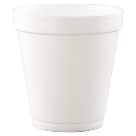 Dart® Squat Hot/Cold Foam Cups, 10 Oz, White, Case Of 1000