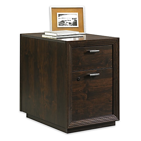 Sauder® Forte Collection Pedestal File, 24 7/8"H x 17 7/8"W x 25 3/8"D, Dark Alder