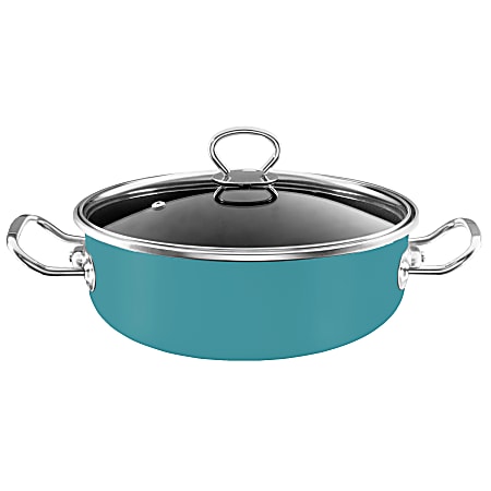 Vasconia® Elegance Steel Nonstick Casserole Dish, 5 Qt, Teal