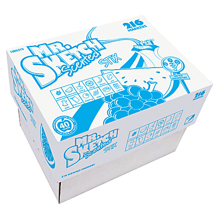 Mr. Sketch Stix Classpack Scented Markers - 0.8 mm Fine Bullet Marker Point, 16/Pack