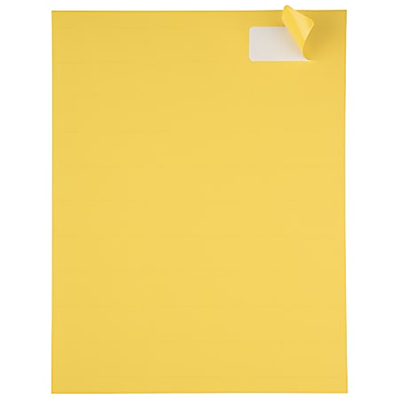JAM Paper Mailing Address Labels 302725801 2 58 x 1 Yellow Pack Of 120 ...