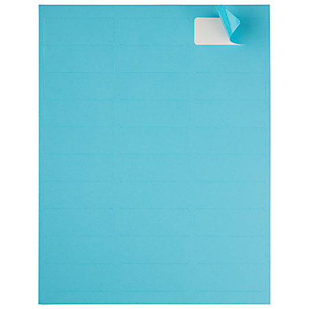 JAM Paper Mailing Address Labels Rectangle 2 58 x 1 Blue Pack Of 120