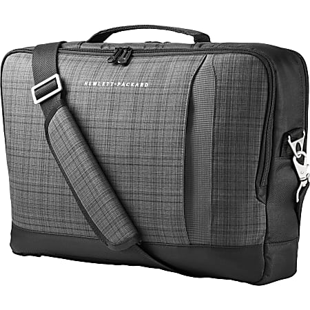 HP Carrying Case for 15.6" Ultrabook - Black, Gray - Twill - 11.6" Height x 16.5" Width x 3.4" Depth