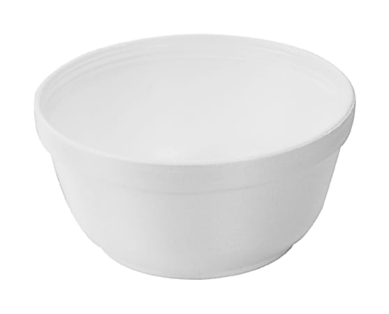 Dart Insulated Foam Serving Bowls, 12 Oz, White, 50 Bowls Per Bag, Carton Of 20 Bags