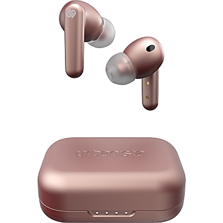 Urbanista London True Wireless ANC Earbuds Rose Gold - Stereo - True Wireless - Bluetooth/RF - 32.8 ft - 16 Ohm - 20 Hz - 20 kHz - Earbud - Binaural - In-ear - Noise Canceling - Rose Gold