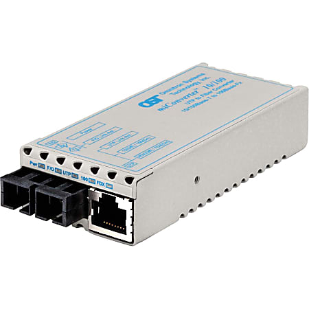 Omnitron miConverter 10/100 Plus Ethernet Fiber Media Converter