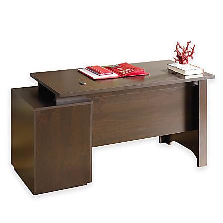 Sauder® Forte Collection Executive Desk, Dark Alder
