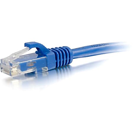 C2G 6in Cat6 Ethernet Cable - Snagless Unshielded (UTP) - Blue - Category 6 for Network Device - RJ-45 Male - RJ-45 Male - 6in - Blue
