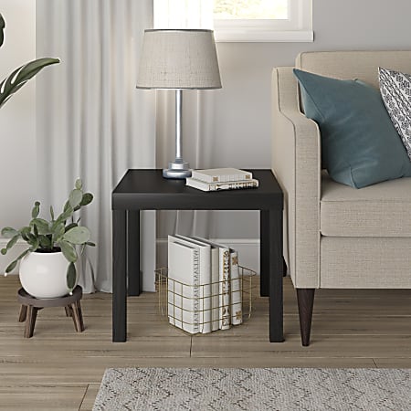 Ameriwood Home Parsons Engineered Wood End Table 17 12 H x 20 W x