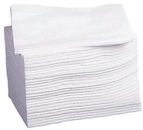 Medline Deluxe Dry Disposable Washcloths, 10" x 13", White, Pack Of 50 Washcloths, Case Of 10 Packs