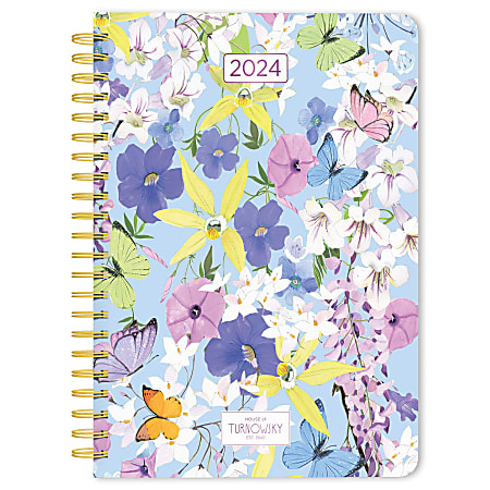2024 BrownTrout Weekly/Monthly Desk Planner, 7-3/4" x