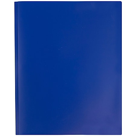 JAM Paper Plastic 2 Pocket POP Folders with Metal Prongs Fastener ...