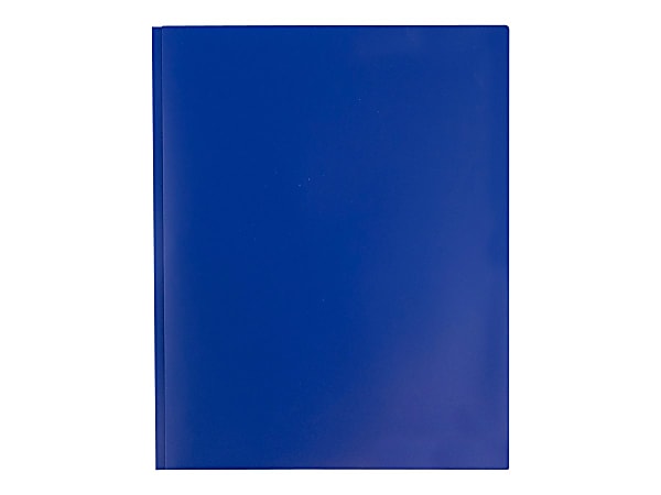 JAM Paper Plastic 2 Pocket POP Folders with Metal Prongs Fastener