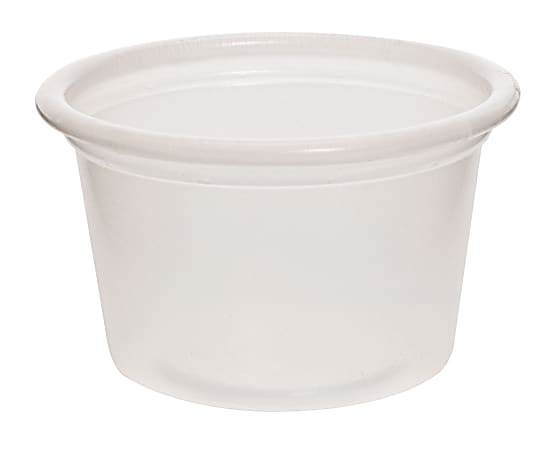 3.25 Ounce Clear Plastic Disposable Portion Cups with Lids 800 Pack 